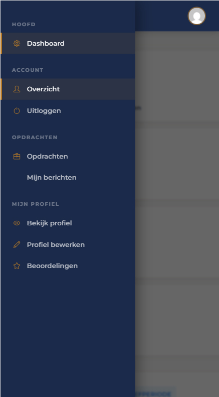 VakmanGeregeld dashboard